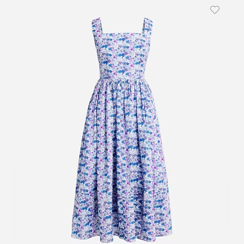 Jcrew Liberty Floral Blue and Purple Women's Dress